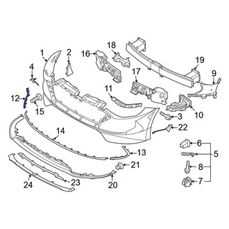 Hyundai OE - Front Right Bumper Trim