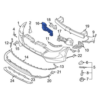 Hyundai OE - Front Right Bumper Impact Absorber