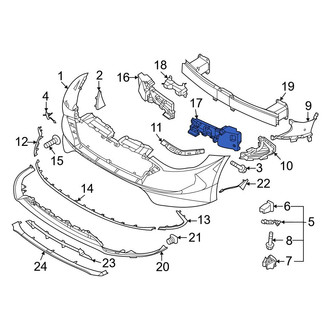 Hyundai OE - Front Left Bumper Impact Absorber