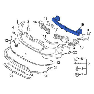 Hyundai OE - Front Bumper Impact Bar
