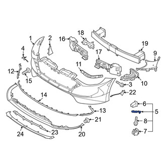 Hyundai OE - Front Right Lower Bumper Cover Bracket
