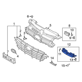 Hyundai OE - Front Lower Radiator Shutter Assembly