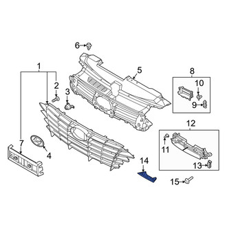 Hyundai OE - Radiator Shutter Bolt Cover
