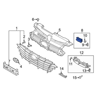 Hyundai OE - Front Right Upper Radiator Shutter Assembly