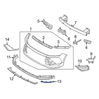 Hyundai OE - Front Left Lower Bumper Trim