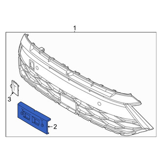 Hyundai OE - Front License Plate Bracket