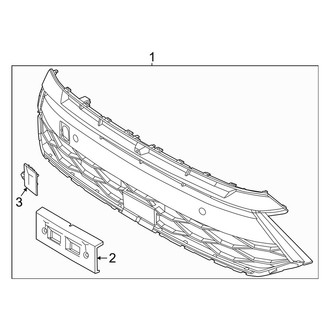 Hyundai OE - Front Bumper & Grille - Grille & Components
