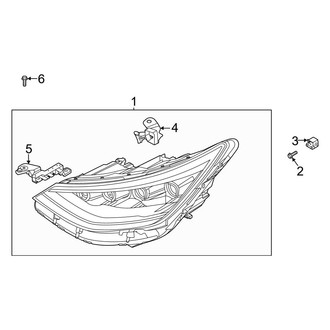 Hyundai OE - Front Lamps - Headlamp Components (Matrix LED), (Hybrid Blue / Hybrid Limited / Hybrid SEL)