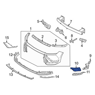 Hyundai OE - Front Right Grille