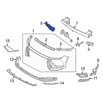 Hyundai OE - Front Left Bumper Impact Absorber