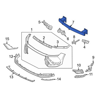 Hyundai OE - Front Bumper Impact Bar