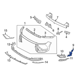 Hyundai OE - Front Right Brake Air Duct