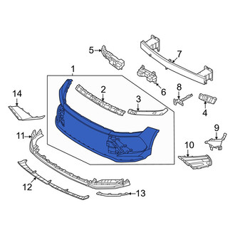 Hyundai OE - Front Upper Bumper Cover