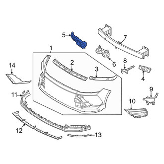 Hyundai OE - Front Right Bumper Impact Absorber