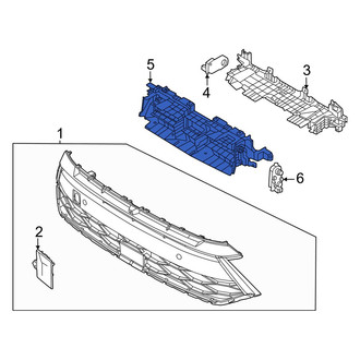 Hyundai OE - Front Lower Radiator Shutter Assembly