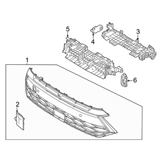 Hyundai OE - Front Bumper & Grille - Grille & Components
