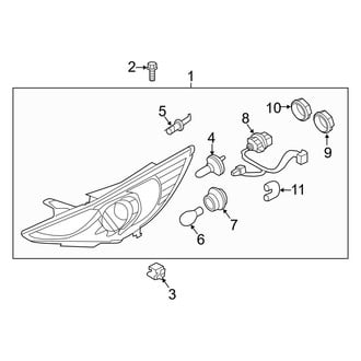 Hyundai OE - Front Lamps - Headlamp Components (Hybrid / Hybrid Premium)