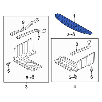 Hyundai OE - Front Radiator Support Splash Shield