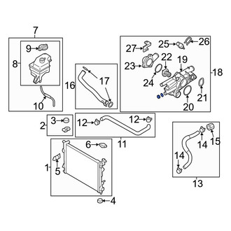 Hyundai OE - Lower Engine Coolant Thermostat Housing