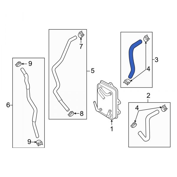 Automatic Transmission Oil Cooler Hose