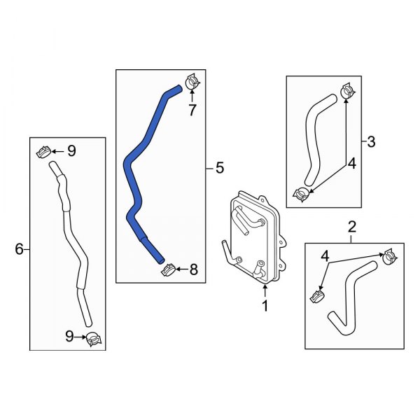 Automatic Transmission Oil Cooler Hose