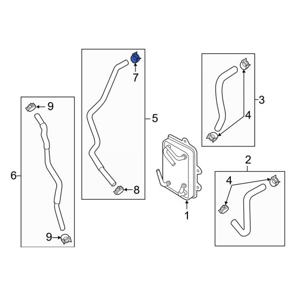 Automatic Transmission Oil Cooler Clamp