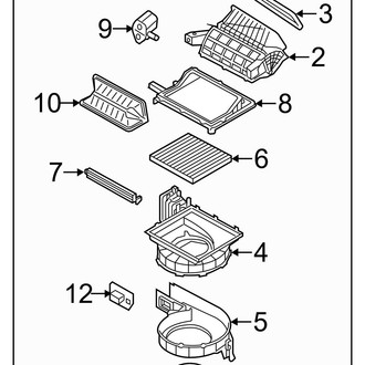 Hyundai OE - Air Conditioner & Heater - Blower Motor & Fan (FULL HYBRID EV-GAS (FHEV))