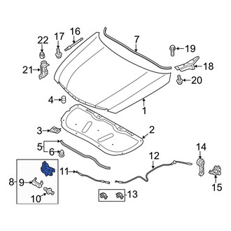 Hyundai OE - Front Hood Latch