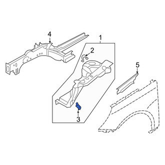 Hyundai OE - Left Lower Fender Apron Bracket