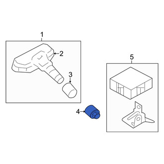 Hyundai OE - Tire Pressure Monitoring System (TPMS) Sensor Nut