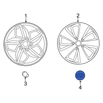 Hyundai OE - Wheel Cap