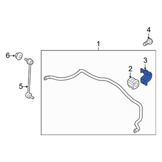 Hyundai OE - Front Right Suspension Stabilizer Bar Bracket