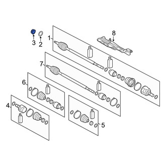 Hyundai OE - CV Joint Nut