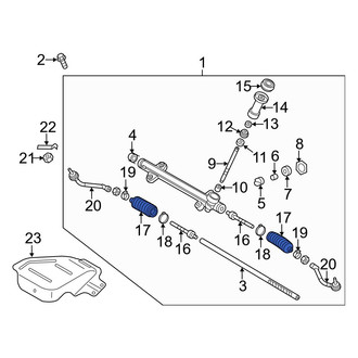 Hyundai OE - Rack and Pinion Bellows