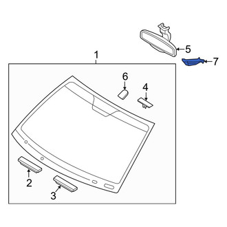 Hyundai OE - Front Interior Rear View Mirror Cover