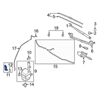 Hyundai OE - Windshield Washer Pump