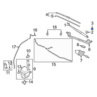 Hyundai OE - Wiper Arm Cap