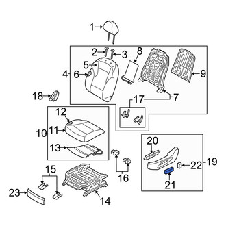 Hyundai OE - Power Seat Switch Knob