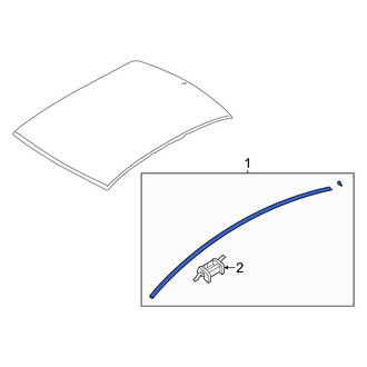 Hyundai OE - Right Roof Molding