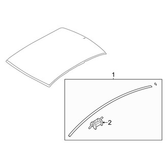 Hyundai OE - Roof - Exterior Trim (W/O Sunroof), (FULL HYBRID EV-GAS (FHEV))