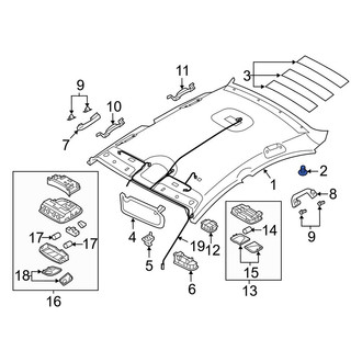 Hyundai OE - Headliner Clip