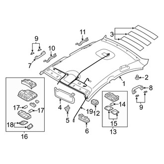 Hyundai OE - Roof - Interior Trim (W/O Sunroof), (FULL HYBRID EV-GAS (FHEV))