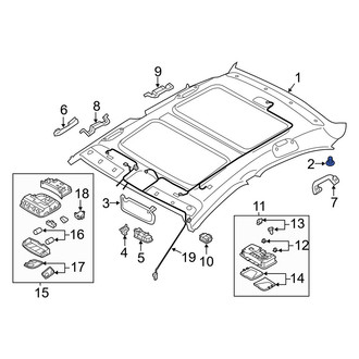 Hyundai OE - Headliner Clip
