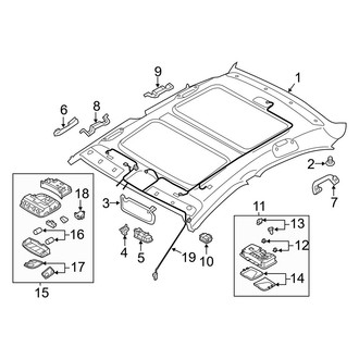 Hyundai OE - Roof - Interior Trim (With Sunroof), (FULL HYBRID EV-GAS (FHEV))