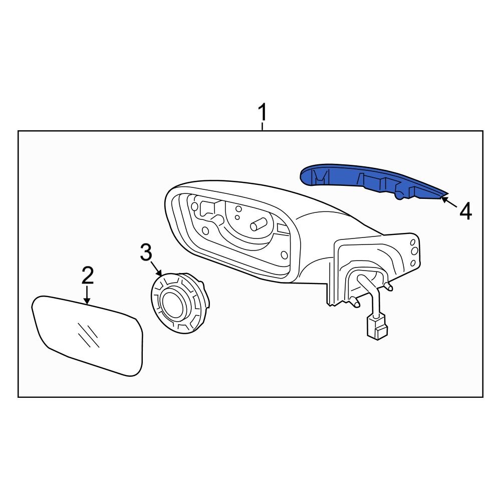 Hyundai OE 876133S000 Front Left Turn Signal Light Lens