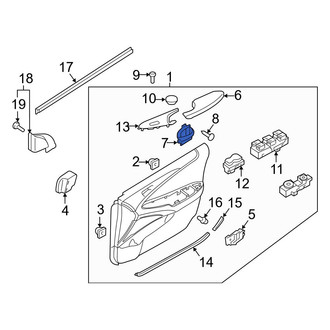 Hyundai OE - Front Left Interior Door Pull Handle