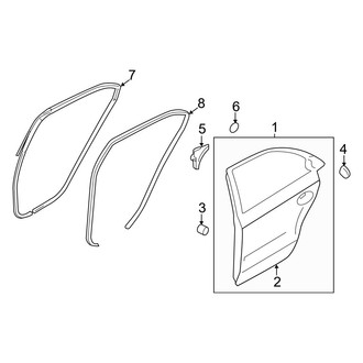 Hyundai OE - Rear Door - Door & Components (Hybrid / Hybrid Premium)