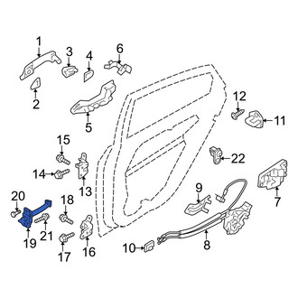 Hyundai OE - Rear Left Door Check