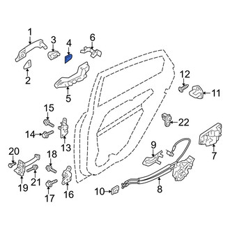 Hyundai OE - Front Outer Exterior Door Handle Gasket