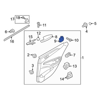 Hyundai OE - Front Left Interior Door Pull Handle